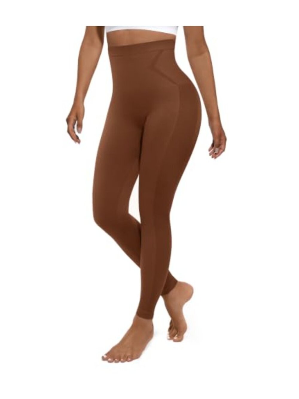Tummy Control High Waisted Compression Leggings Nylon Spandex Shapewear
